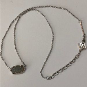 Kendra Scott white drusy necklace